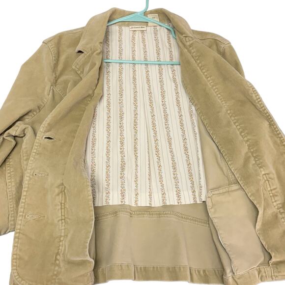St. John's Bay Courduroy Blazer Women's XL Tan Classic Retro MOD Modern Utility - Picture 3 of 9